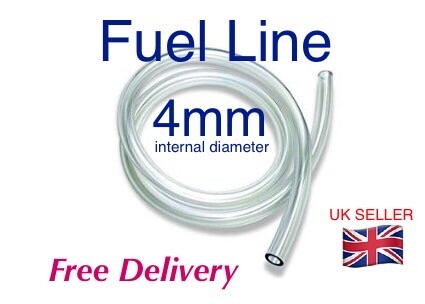 4mm clear petrol - oil, fuel