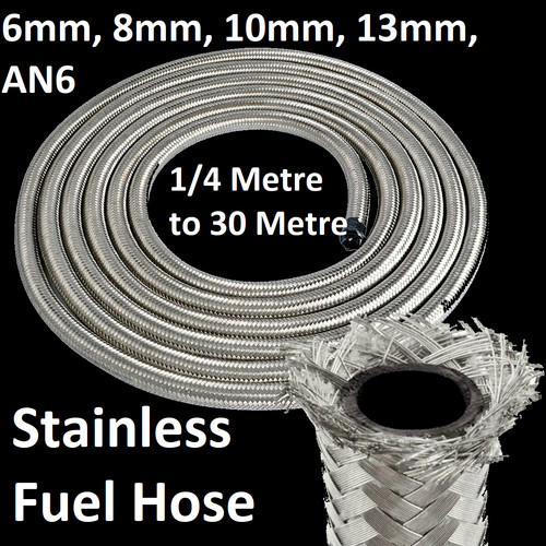 Stainless steel braided - stainless, hose