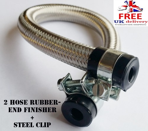 Stainless steel braided fuel - stainless,