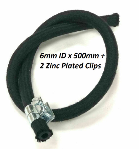 Braided fuel line car - 1/4",
