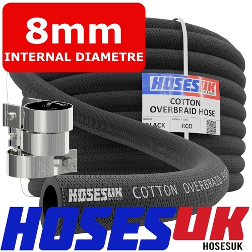 8mm fuel hose cotton - 8mm, overbraid