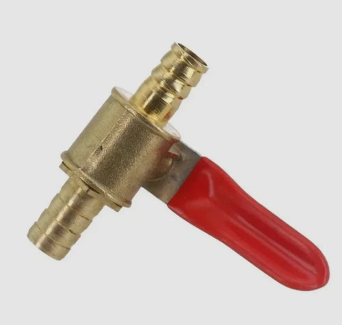 Line fuel tap brass 8mm - in-line,