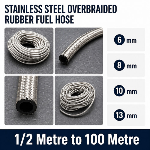 Rubber fuel hose - hose, stainless